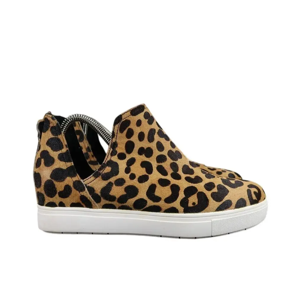 Steve Madden Shoes Womens 8.5 Sneaker Fashion Platform Slip On Caprice Leopard